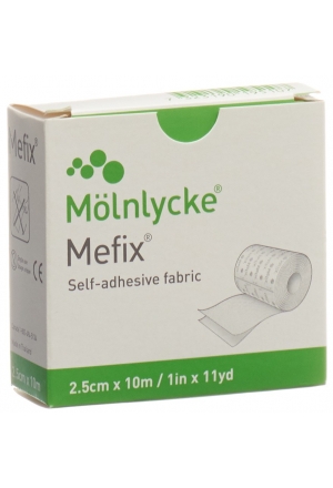 Non-tissé de fixation Mefix 2.5cmx10m Rouleau