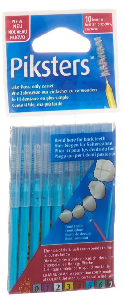 PIKSTERS Brosses interdentaires 5 10 pièces