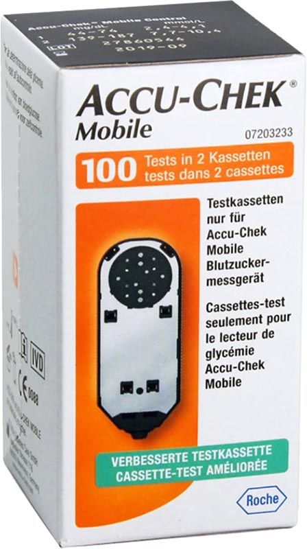 Tests mobiles Accu-Chek 2 x 50 pièces Tests mobiles Accu-Chek 2 x 50 pièces