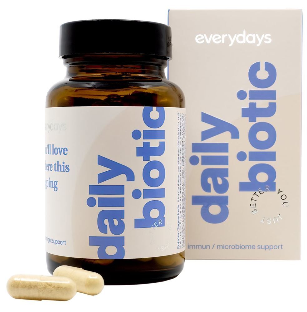 everydays Daily Biotic 20 souches gélules bouteille en verre 60 pièces everydays Daily Biotic 20 souches gélules bouteille en verre 60 pièces