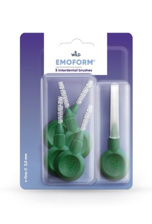 EMOFORM Brosses interdentaires 3.0mm vert foncé 5 pièces