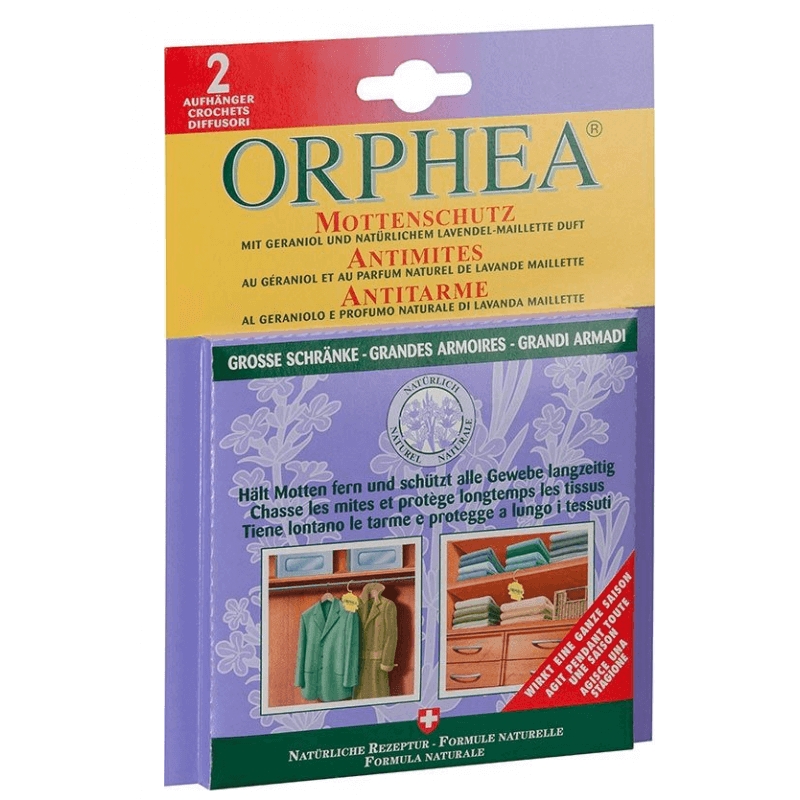 Orphea anti-mites suspension parfum lavande 2 pièces Orphea anti-mites suspension parfum lavande 2 pièces