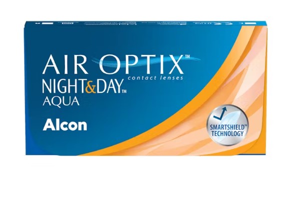 Lentilles de contact AIR OPTIX Night & Day Aqua plano 6 pièces Lentilles de contact AIR OPTIX Night & Day Aqua plano 6 pièces