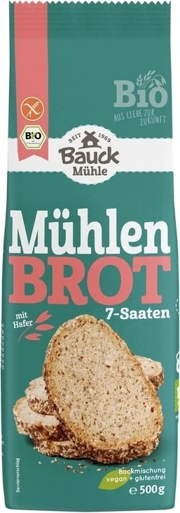 Bauckhof Mühlenbrot 7 graines sans gluten 500g