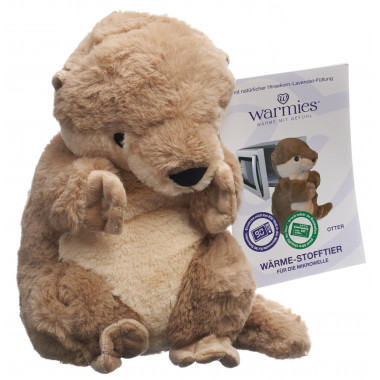 Warmies peluche chauffante loutre remplissage lavande removable pack Warmies peluche chauffante loutre remplissage lavande removable pack