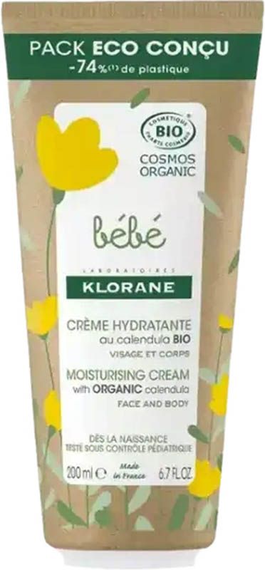 KLORANE Bébé Crème hydratante Bio, 200ml