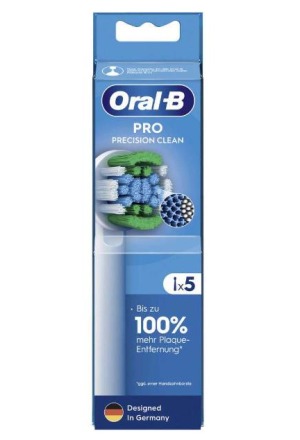 Oral-B Brosses à dents adaptables Precision Clean Pro 5 pièces Oral-B Brosses à dents adaptables Precision Clean Pro 5 pièces