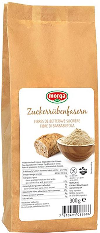 Fibres de betterave sucrière MORGA sans gluten 300g Fibres de betterave sucrière MORGA sans gluten 300g