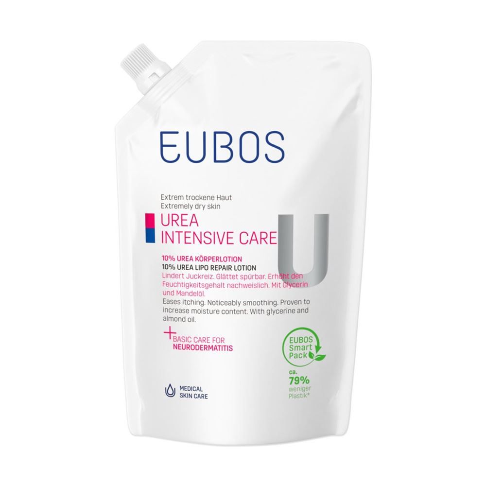 EUBOS Lotion corporelle à l'urée 10 % Btl recharge 400ml