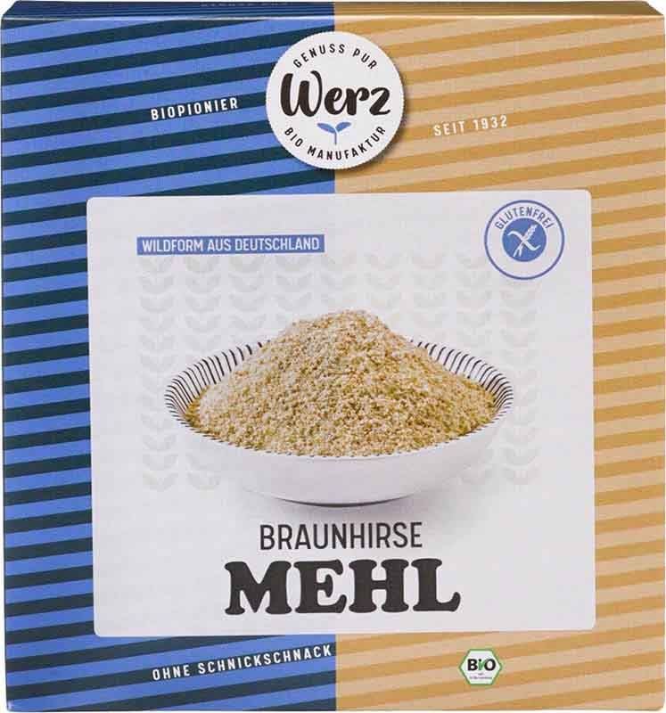 WERZ Farine de millet brun sans gluten bio 500g