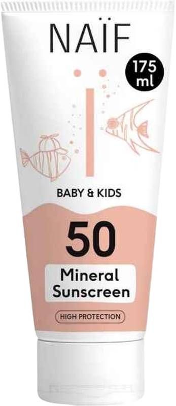 NAIF Baby&Kids Mineral Sunscreen SPF50 Tb 175ml