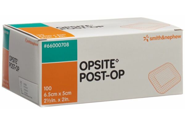 Pansement film Opsite Post OP 6.5x5cm stérile 100 Btl