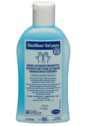 Sterillium Gel pure désinfection des mains Fl 100ml Sterillium Gel pure désinfection des mains Fl 100ml