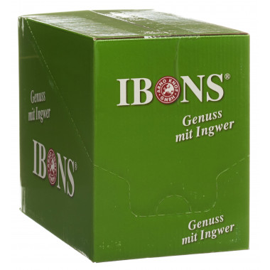 IBONS Bonbons au gingembre et au citron sans sucre 10x75g