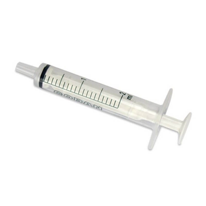 Seringue jetable Codan 2ml Luer centrée 100 pièces