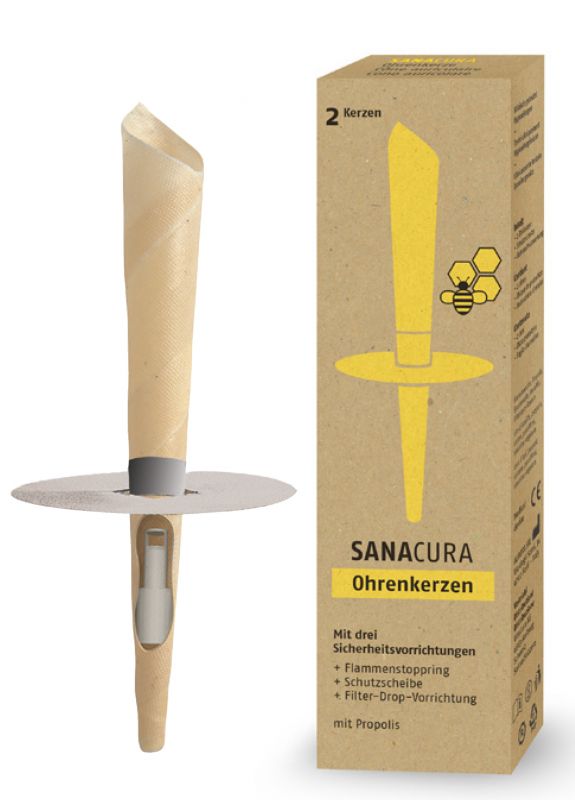 SANACURA Bougies auriculaires 2 pièces