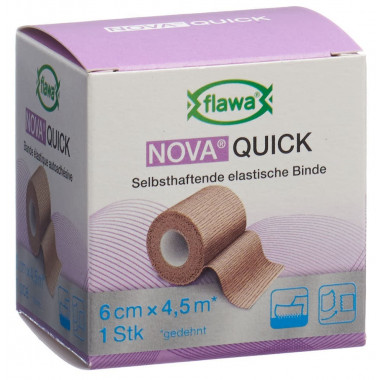 Flawa Nova Quick bande de déchirure cohésive 6cmx4.5m couleur chair