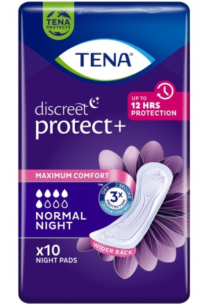 TENA discreet Normal Night 10 pièces