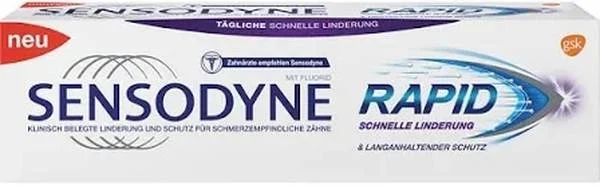 SENSODYNE Rapid dentifrice Tb 75ml