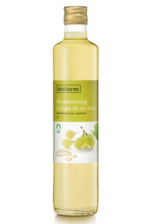 Biofarm vinaigre de vin blanc Bourgeon Fl 500ml
