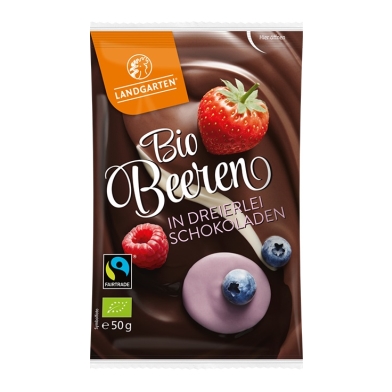 LANDGARTEN Mélange de chocolat et de baies bio commerce équitable 50g