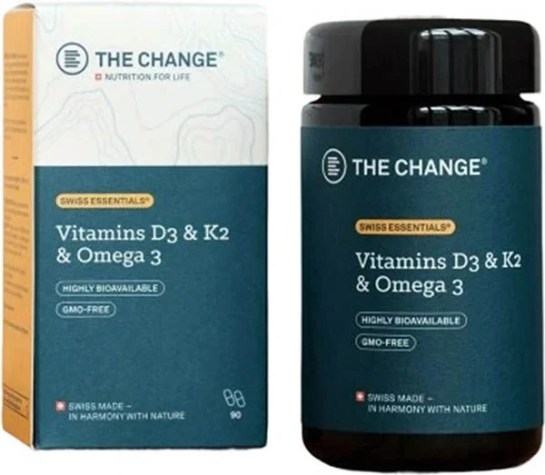 BE THE CHANGE VitD3&K2&Omega3 capsules 90 pièces