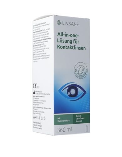 Livsane Solution tout-en-un pour lentilles de contact 360ml Livsane Solution tout-en-un pour lentilles de contact 360ml