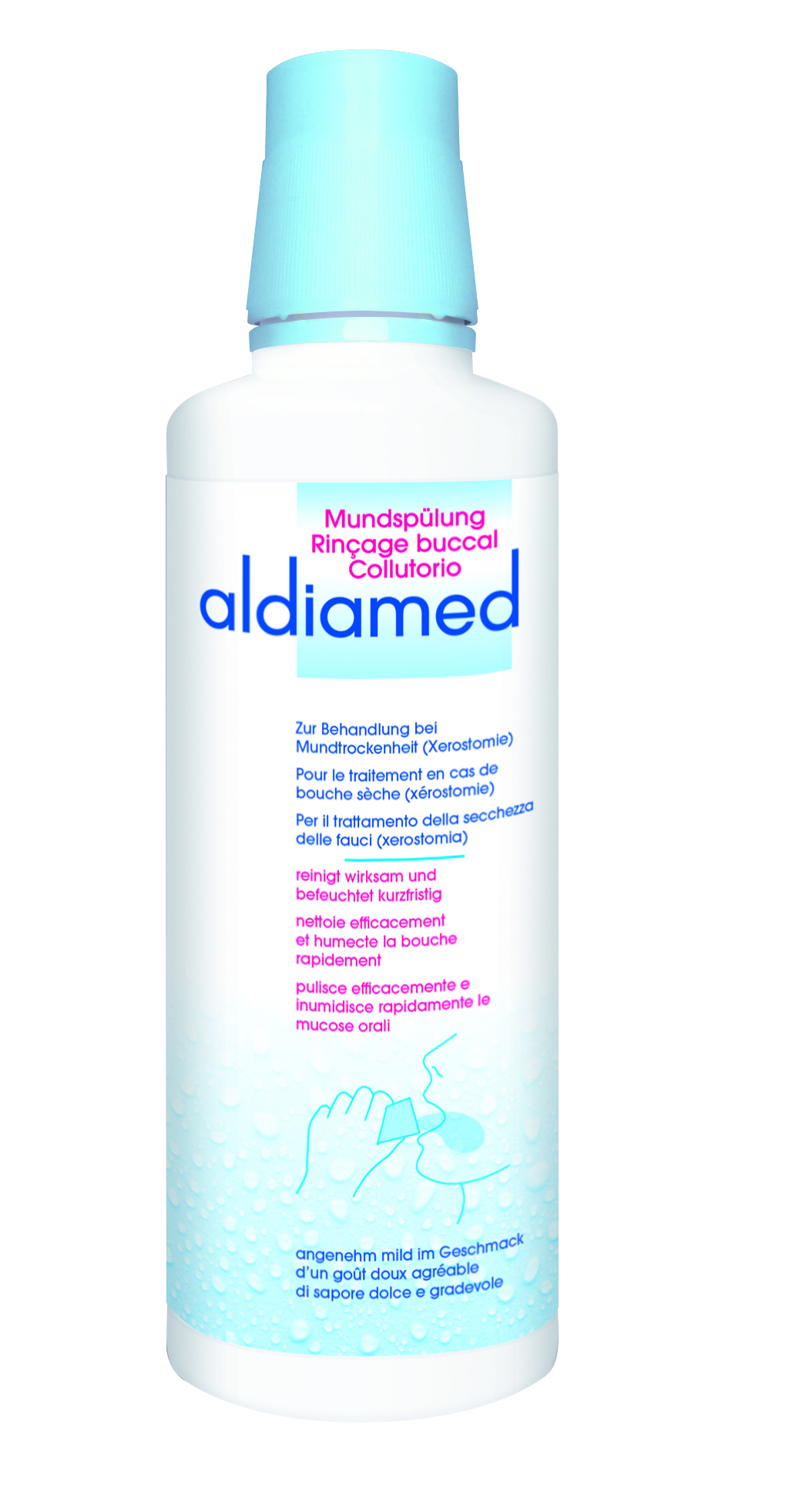 Bain de bouche Aldiamed en cas de xérostomie 500ml