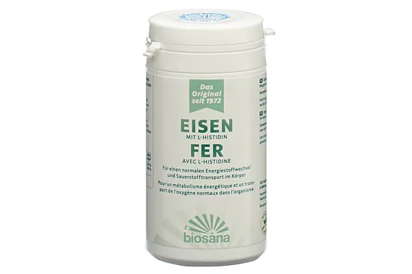 BIOSANA Fer avec L-Histidine en comprimés Ds 120 pièces BIOSANA Fer avec L-Histidine en comprimés Ds 120 pièces