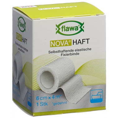 Bande de gaze cohésive Flawa Nova Haft 6cmx4m