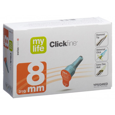 Aiguilles pour stylo MYLIFE CLICKFINE 8mm 31G 100 pièces