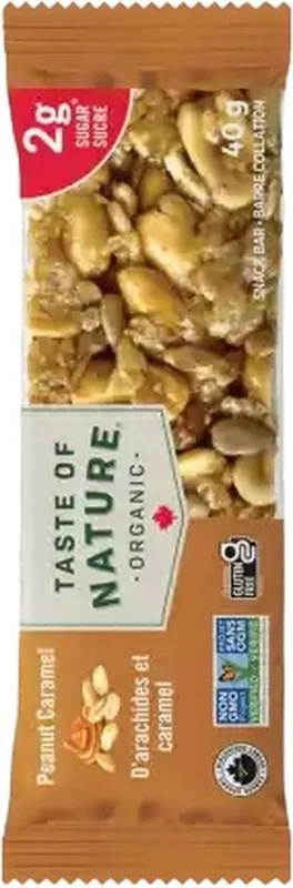 Taste of Nature Pean Caram à faible teneur en sucre bio 40g