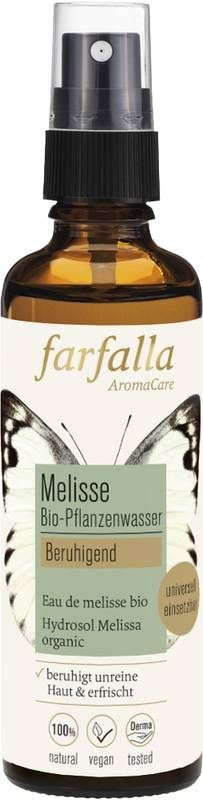 Eau végétale bio FARFALLA Mélisse Spr 75ml Eau végétale bio FARFALLA Mélisse Spr 75ml