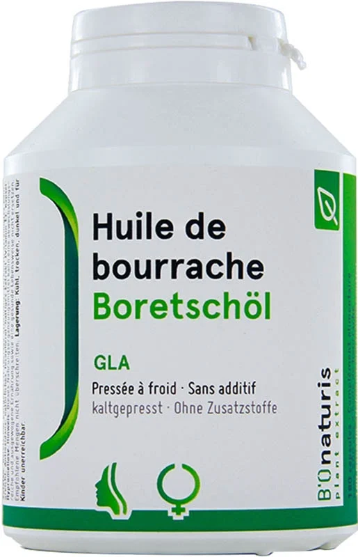 BIOnaturis gélules d'huile de bourrache 500 mg 180 pièces