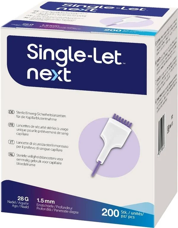 SINGLE-LET NEXT Piqueur jetable 200 pièces