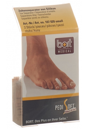 Bort PediSoft Séparateur d'orteils S 2 pièces Bort PediSoft Séparateur d'orteils S 2 pièces