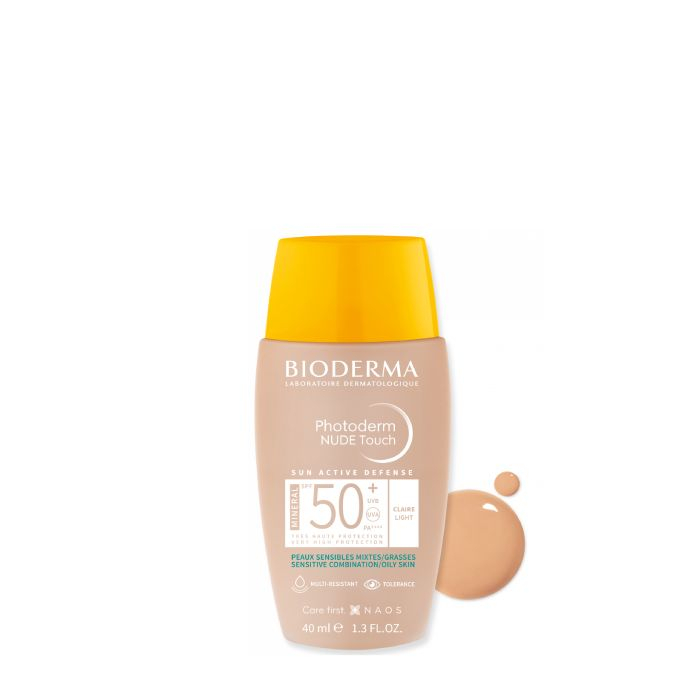 BIODERMA Photoderm Nude Touch Minéral SPF50+ dorée 40ml