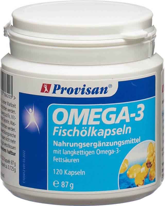 Provisan Omega 3 huile de poisson gélules Ds 120 pièces Provisan Omega 3 huile de poisson gélules Ds 120 pièces