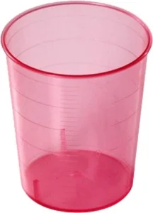 Wiegand godet à médicaments 25ml rouge lavable 50 pièces