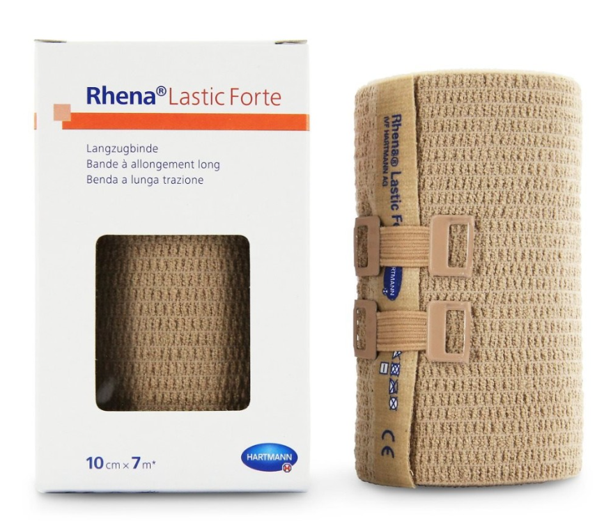 RHENA Lastic Forte 10cmx7m couleur chair 10 pièces