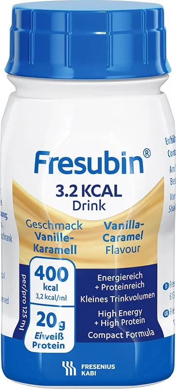 Fresubin 3.2 kcal boisson vanille caramel 4 x 125ml