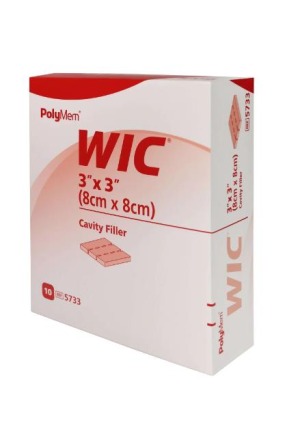 PolyMem WIC Silver pansement de remplissage 8x8cm stérile 10 pièces
