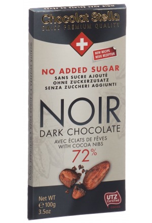Chocolat Stella Chocolat Noir 72% 100g