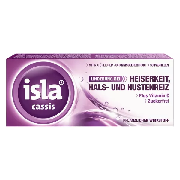 Pastilles au cassis Isla 30 pièces