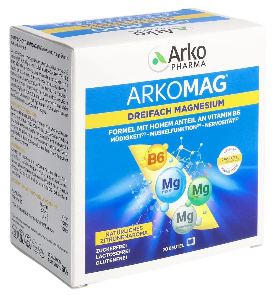 Arkomag Dreifach Magnesium Btl 20 Stück Arkomag Dreifach Magnesium Btl 20 Stück