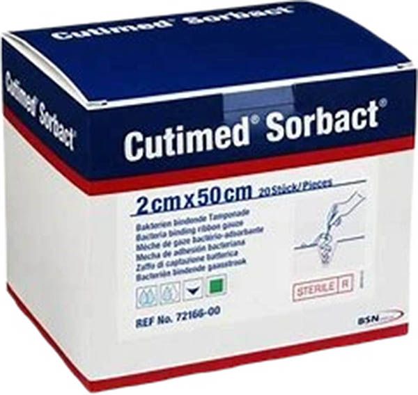 CUTIMED Sorbact Tamponade 2x50cm st (n) 20 pièces