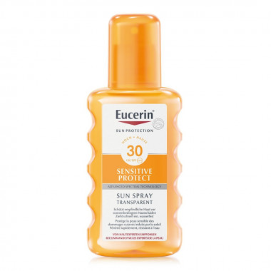 EUCERIN SUN Spray Corps Sensitive Protect Transparent SPF30 Fl 200ml EUCERIN SUN Spray Corps Sensitive Protect Transparent SPF30 Fl 200ml