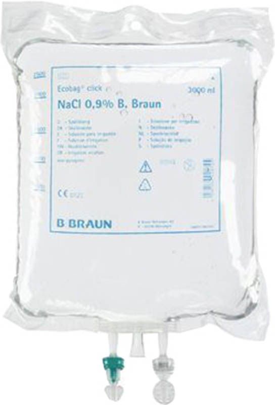 NACL Braun Solution de rinçage 0.9 % 5000ml Ecobag 2 pièces NACL Braun Solution de rinçage 0.9 % 5000ml Ecobag 2 pièces