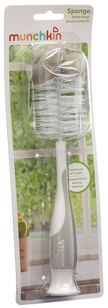 Brosse pour biberons et tétines MUNCHKIN avec éponge