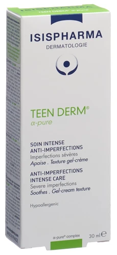 ISISPHARMA Teen Derm Alpha Pure, tube de 30 ml